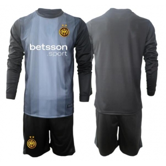 Billige Fotballdrakt Inter Milan Keeper Replika Hjemmedraktsett Barn 2025-26 Langermet (med bukser)